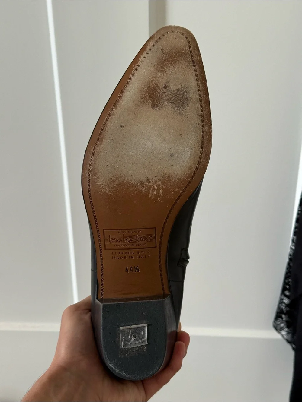 Black Leather Mid-Heel Ankle Boots - men, Beatle boots.
